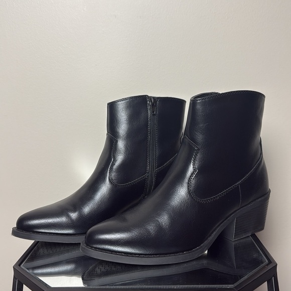 SERRA Ladies Black Booties Black Western Ankle Boots Size 10 NWT - Picture 4 of 9